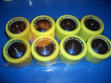 NOS Hyper Witch Doctor roller skate wheels " GREEN" NEIL PIPER VOO DOO THANE 59m