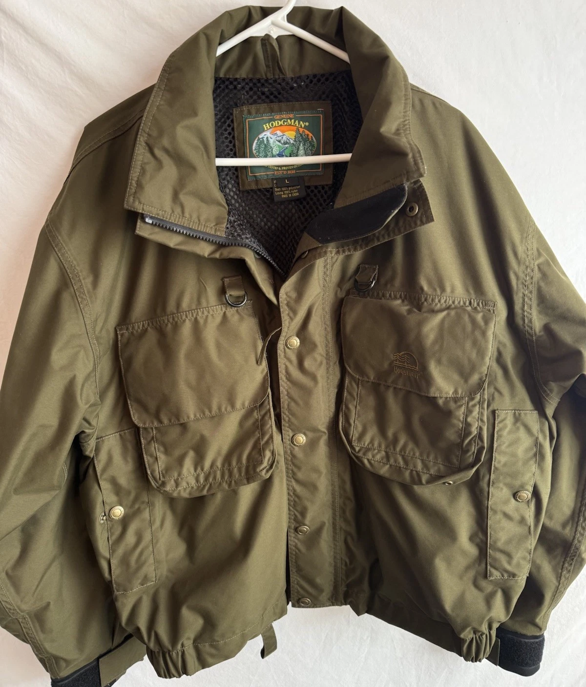 Hodgman Hunting Fishing Field Jacket Mens Size Large Army Green Lined Style 3968
Opens in a new wind