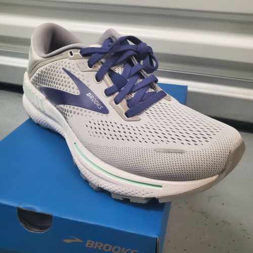 Brooks Womens Adrenaline GTS 22 1203532A045 Gray Running Shoes Sz 9 /2A Narrow - Picture 1 of 13