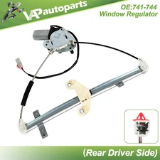 For 2001-2005 Honda Civic Sedan Power Window Regulator Rear Left with Motor 2004