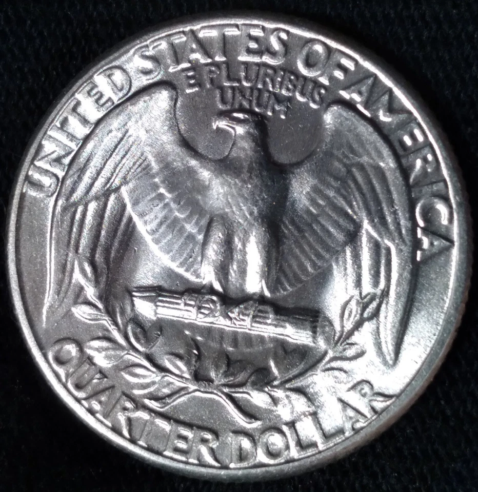 1948! 90% Silver Quarter/Retained Lamination Error/SUPERB BRIGHT GEM/A $teal - Image 4 of 4