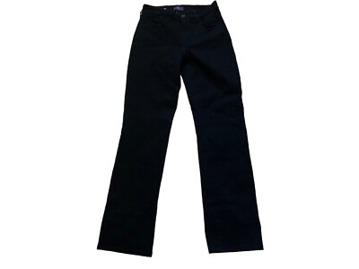 Pull On Nydj Marilyn Straight Leg Jeans Black NYDJ Marilyn