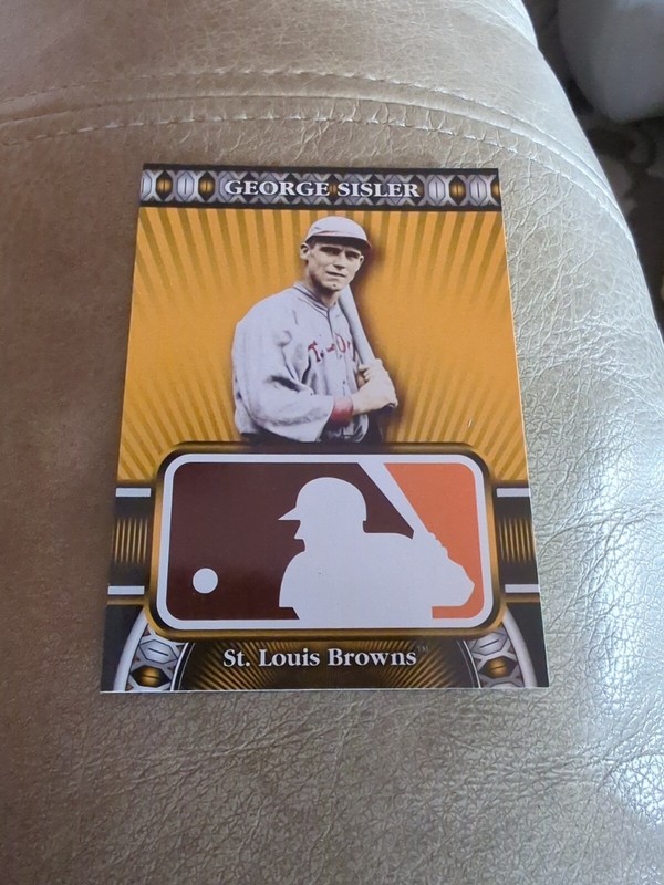 2010 TOPPS LOGOMAN HTA #HTA-6 GEORGE SISLER ST. LOUIS BROWNS