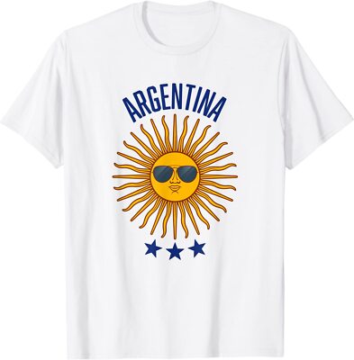 Argentina Three Stars Champion Word Cup Funny Gift Unisex T-Shirt