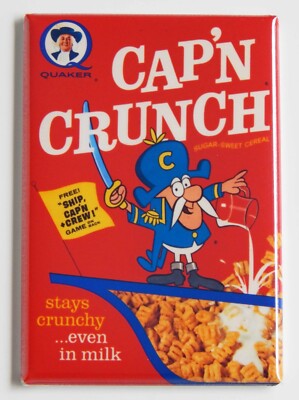 Cap'n Crunch Cereal Box FRIDGE MAGNET