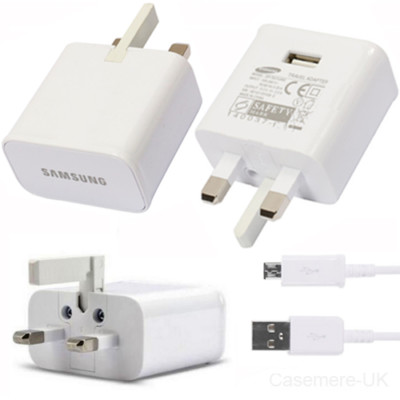 SAMSUNG CHARGER + USB CABLE FOR GALAXY PHONES / NOTE/TAB EP-TA10UWE 2A