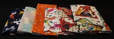 Multi-Color Cat Fabric Approx. 6 Yards in Total in Excellent Condition