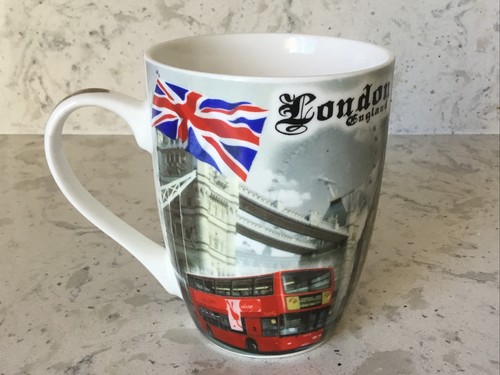 London Crest 11 Unzen Becher "London England" Landmarks, Beefeater, Bus - Bild 3 von 6