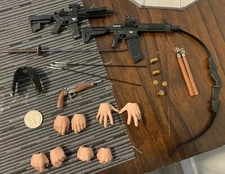 John Wick 4 MMS729 Hot Toys,Pistol,Guns,Katana,Nunchaku,Bow,Arrow,Accesories