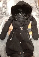 Star By Julien Mcdonald Ladies Jacket Black Down Feather Puffer Coat S.rrp 220£
