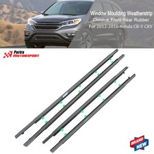Fit For Honda Cr-v Crv 2012-2016 4pcs Chrome Window Weatherstrip Belt Outer