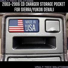 2003-2006 Sierra Yukon Denali Escalade EXT ESV CD Changer Pocket Storage Cubby
