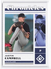 Justin Campbell #8 2023 Panini Chronicles Cleveland Indians