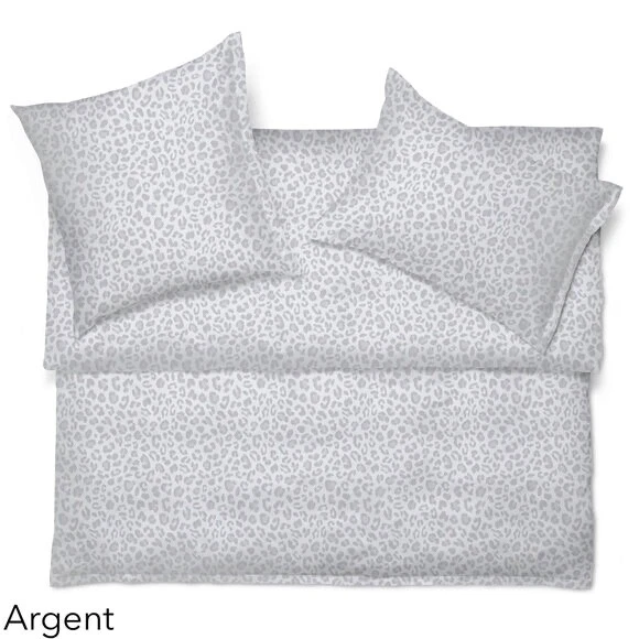 Funda nórdica Schlossberg Saba Argent Queen algodón satinado estampado animal $797 nueva con etiquetas Foto 3 de 4