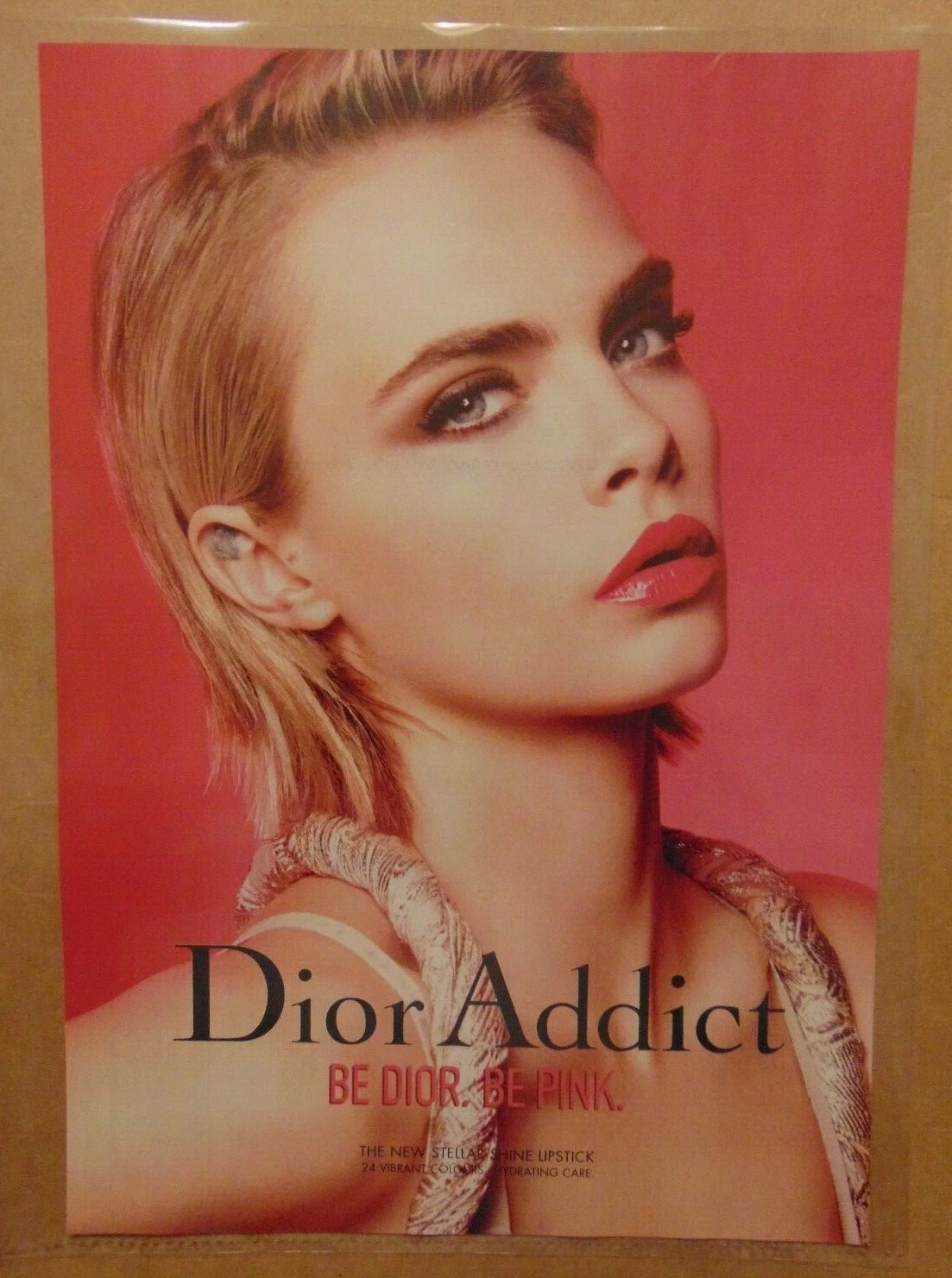 CHRISTIAN DIOR artiste de musique cosmétique ROSE P.NK 2 pages annonce imprimée PROMO publicité