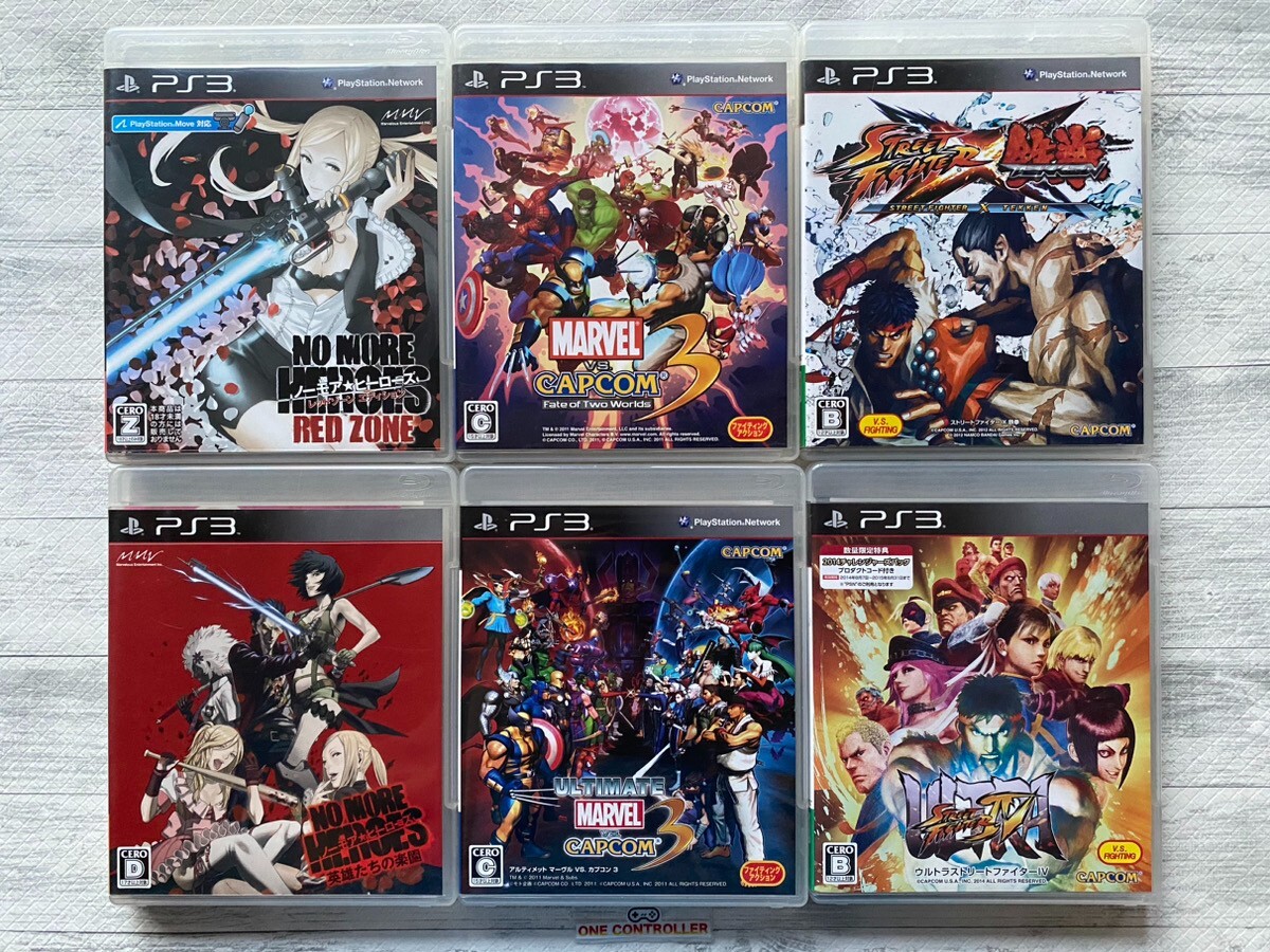 SONY PS3 No More Heroes & Marvel vs Capcom & Ultra & Street