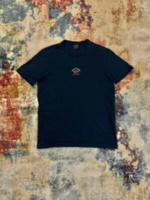 #ad Paul amp; Shark Yachting T Shirt Mens M Medium Navy Blue Embroidered Shark Logo $29.99