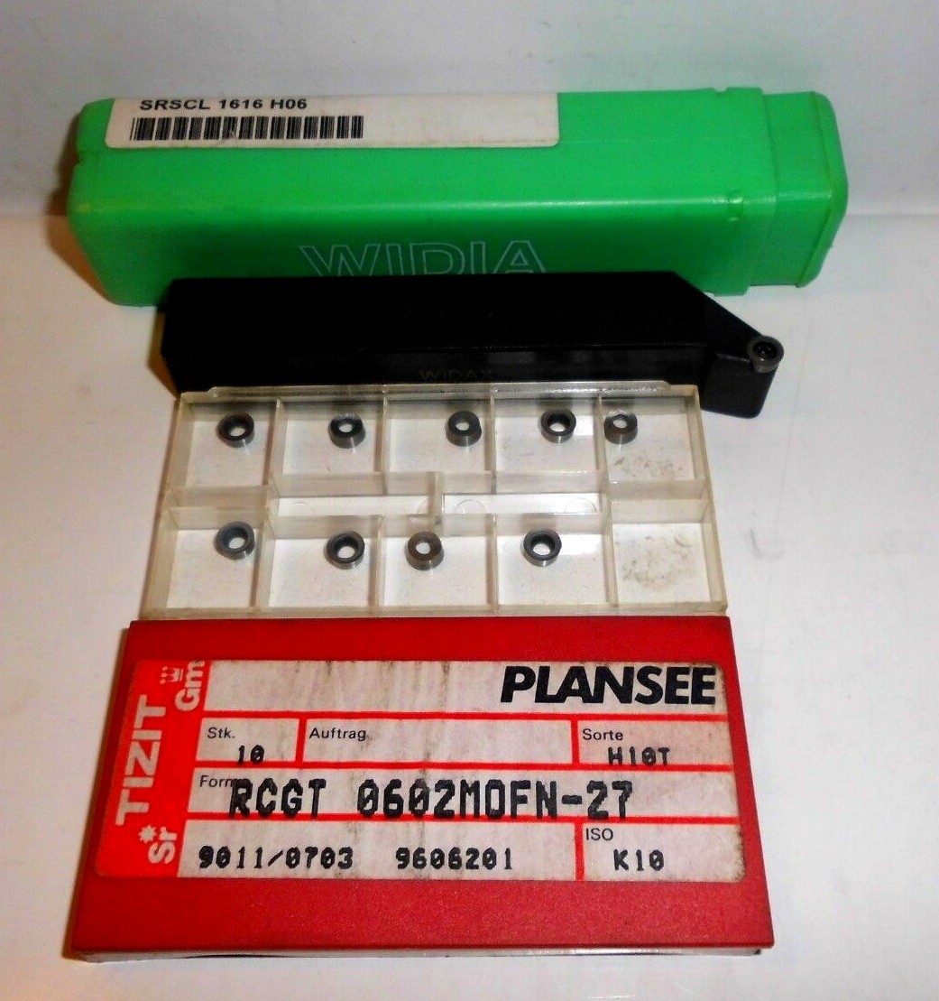 Tizit Turning Inserts RCGT 0602MOFN-27 H10T +Holder SRCL1616H06 ***New ...