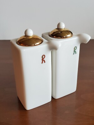 ultra rare roberta di camerino porcelain oil and vinegar bottle with spout Italy