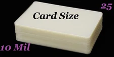 Card Size Laminating Pouches Laminator Sheets 25 PK 2-1/4 x 3-3/4 10 Mil GLOSS
