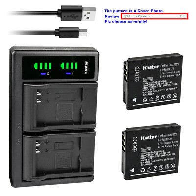 Kastar Battery LTD2 Charger for Original CGA-S005 S005e DMW-BCC12 DMW-BCC12PP