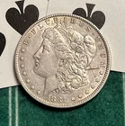 EARLY~1881 O MORGAN $1~90% SILVR~WILD WEST SILVER DOLLAR~PERSONAL MARK~U.S. COIN