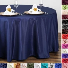 10 pcs 108" ROUND POLYESTER TABLECLOTHS Wholesale Lot Wedding Reception Supplies