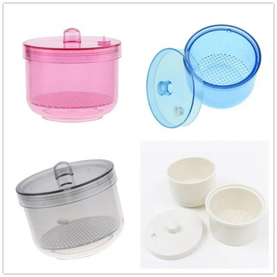 Dental Lab Plastic Autoclavable Sterilization Cleaning Box Case Tray Soak Cups