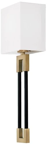 Capital Bleeker 19" High Aged Brass and Black Wall Sconce - Picture 2 of 6