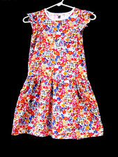 Tea Collection Girl's Dress~Flutter Sleeves~Pockets~Floral Gem is DIVINE~12~EUC