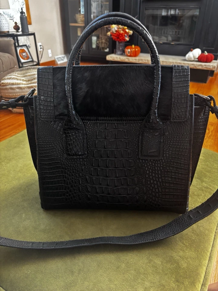 Bolso de mano Raviani Croc en relieve Foto 3 de 4