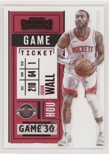 2020-21 Panini Contenders Game Ticket Red John Wall #53 y0i