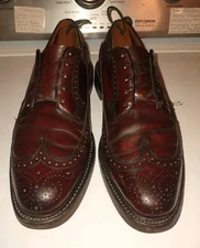  Florsheim 93605 Shell Cordovan The Kenmoor Shoes Mens 9 1/2 C  V Cleat 5 Nail