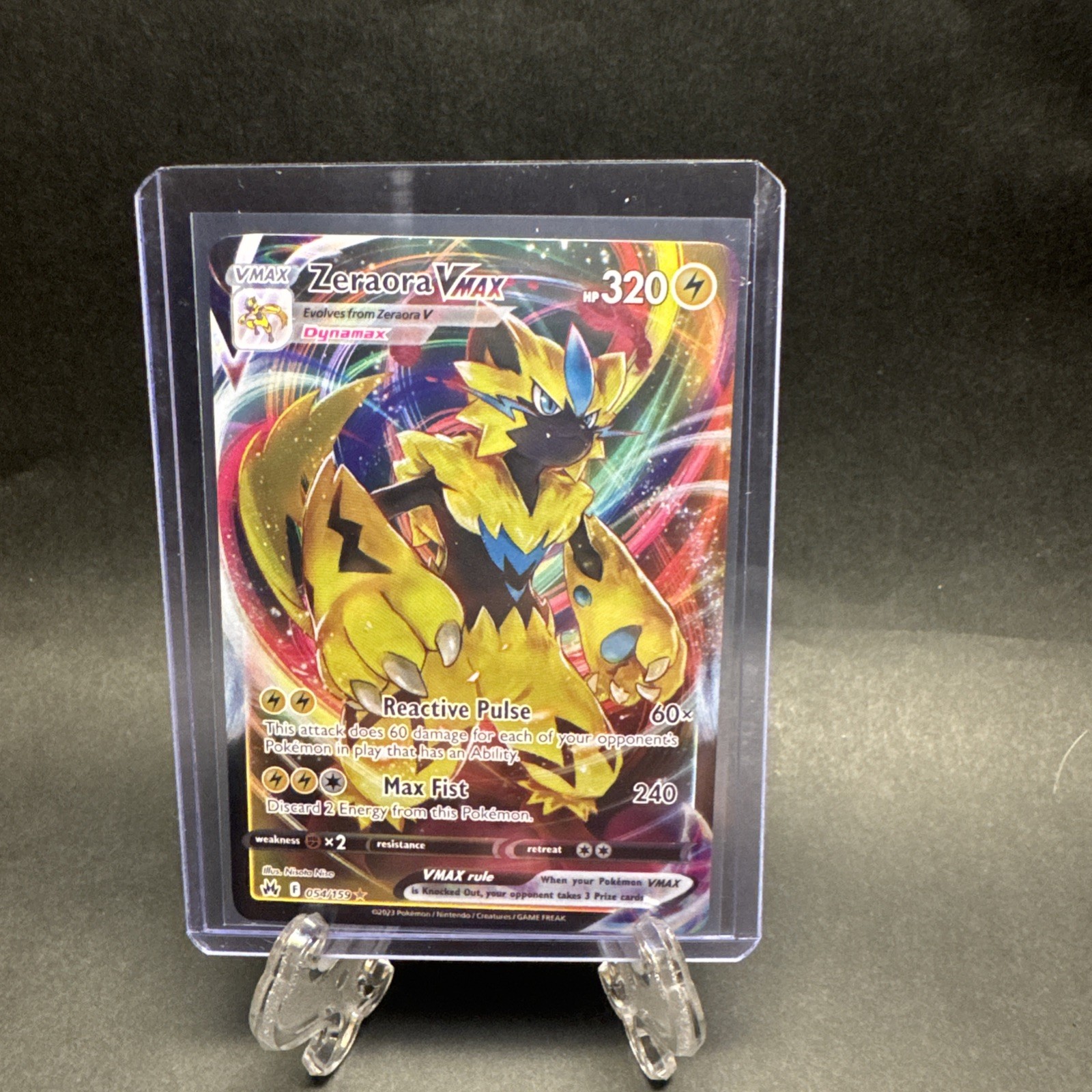Zeraora VMAX 054/159 Crown Zenith Pokémon TCG NM