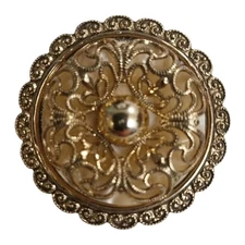 Vintage W. Germany Signed Gold Tone Scarf Clip