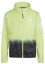 Adidas Own The Run ColorBlock Green Jacket Running Lightweight Sz XS 95 New NWT