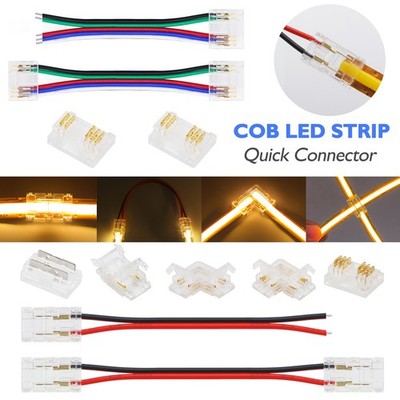 Clip-On Verbinder für COB LED Streifen Einfache Installation & Schnellverbindung