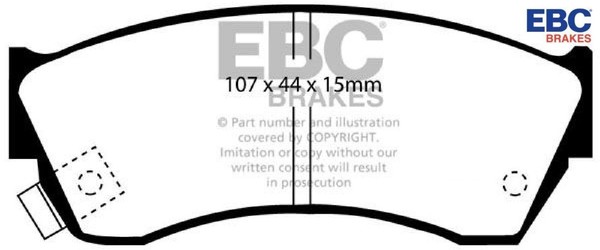 EBC Brakes DP2762 Bremsbelagsatz FüR Scheibenbremse Bremsbelagsatz-image
