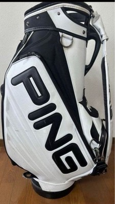PING TOUR キャディーバッグ Ping Tour White/Black cart bag golf carry caddy bag rare japan