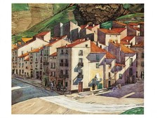 Postcard Charles Rennie Mackintosh "A Southern Town" c1924-27 MINT