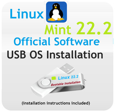 64 Bit Mint Linux USB Installation Bootable OS Instructions Included