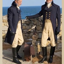 Black Pride and Prejudice Regency Men Tailcoat Wedding Tailcoat
