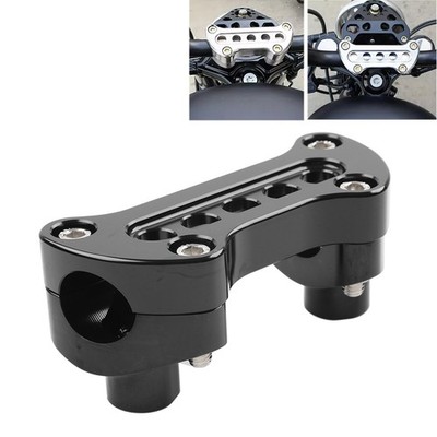 1 5'' gerader Lenker Riser & Top Clamp CNC für Harley Dyna Touring Road Glide