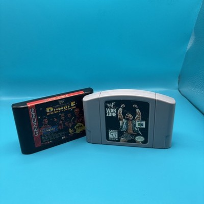 WWE Retro Game bundle w/ wf war zone n64 and wf royal rumbe sega genesis 