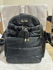 Itzy Ritzy Dream Convertible Diaper Bag Backpack with 14 Pockets Black NEW 