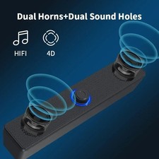 Computer Desktop 4D Surround Speaker Bluetooth Wired With Microphone