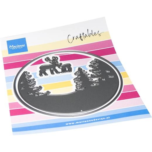 Marianne Design Craftables Cutting Dies - Winter Scenery Silhouette CR1675