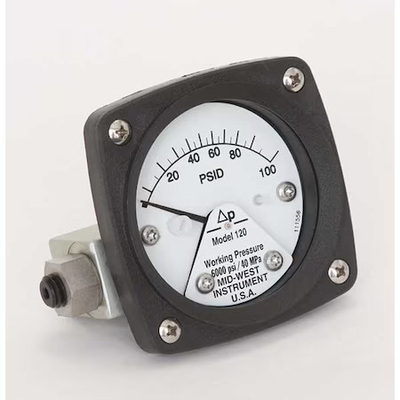 #ad Midwest Instrument 120 Sa 00 Oo 100P Pressure Gauge 0 To 100 Psi $400.99