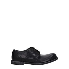 Dolce&Gabbana Men Black Oxfords Shoes Leather Solid Lace Up Formal Flat Booties