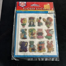 NEW Vintage Puffy Lenticular FLICKER STICKERS Stickers -Rare